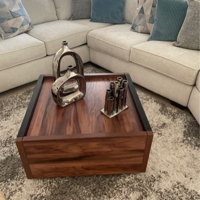 Tylor coffee table with online storage union rustic